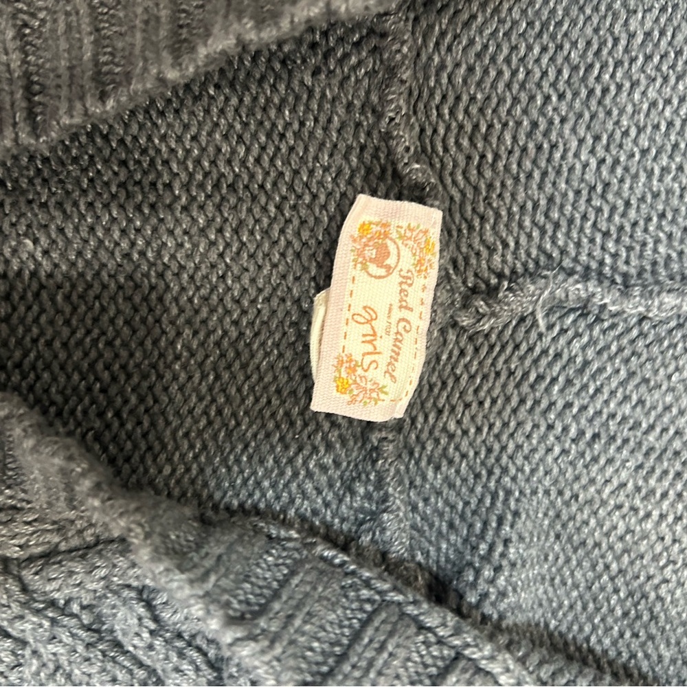 Red Camel Charcoal Gray Hooded Knit Mini Dress - Picture 3 of 6